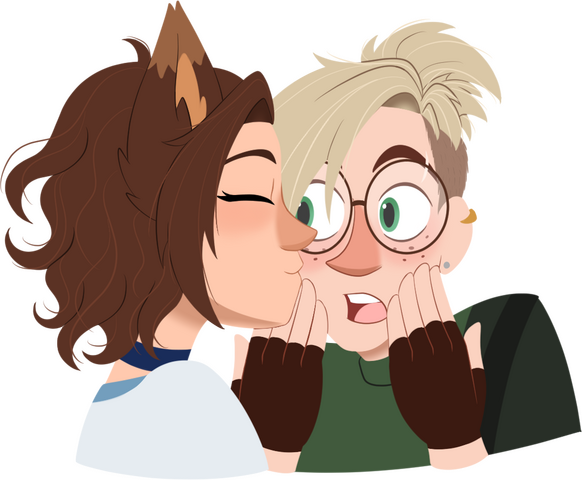 Gasp! A kiss? Gasp! A kiss?