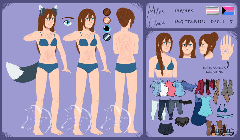 Millie ref sheet Millie ref sheet